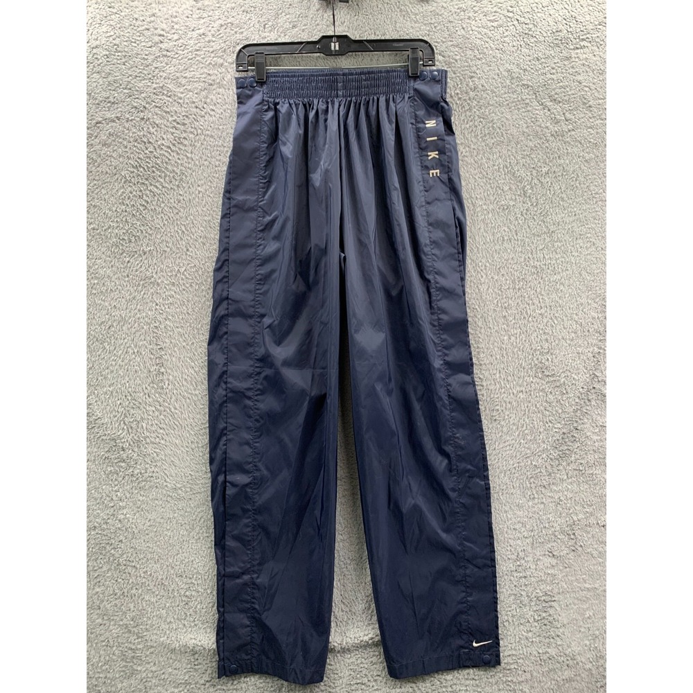 Vintage Nike Track Pants Mens Large Breakaway Windbreaker Warm Up Navy Blue 90s*